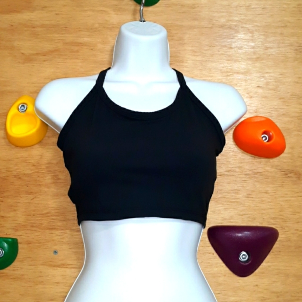 S small Sports Bra Black Yoga Top